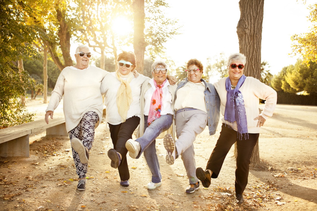 You don't have to wonder what to do for lonely seniors when they are having fun in a big group like this picture