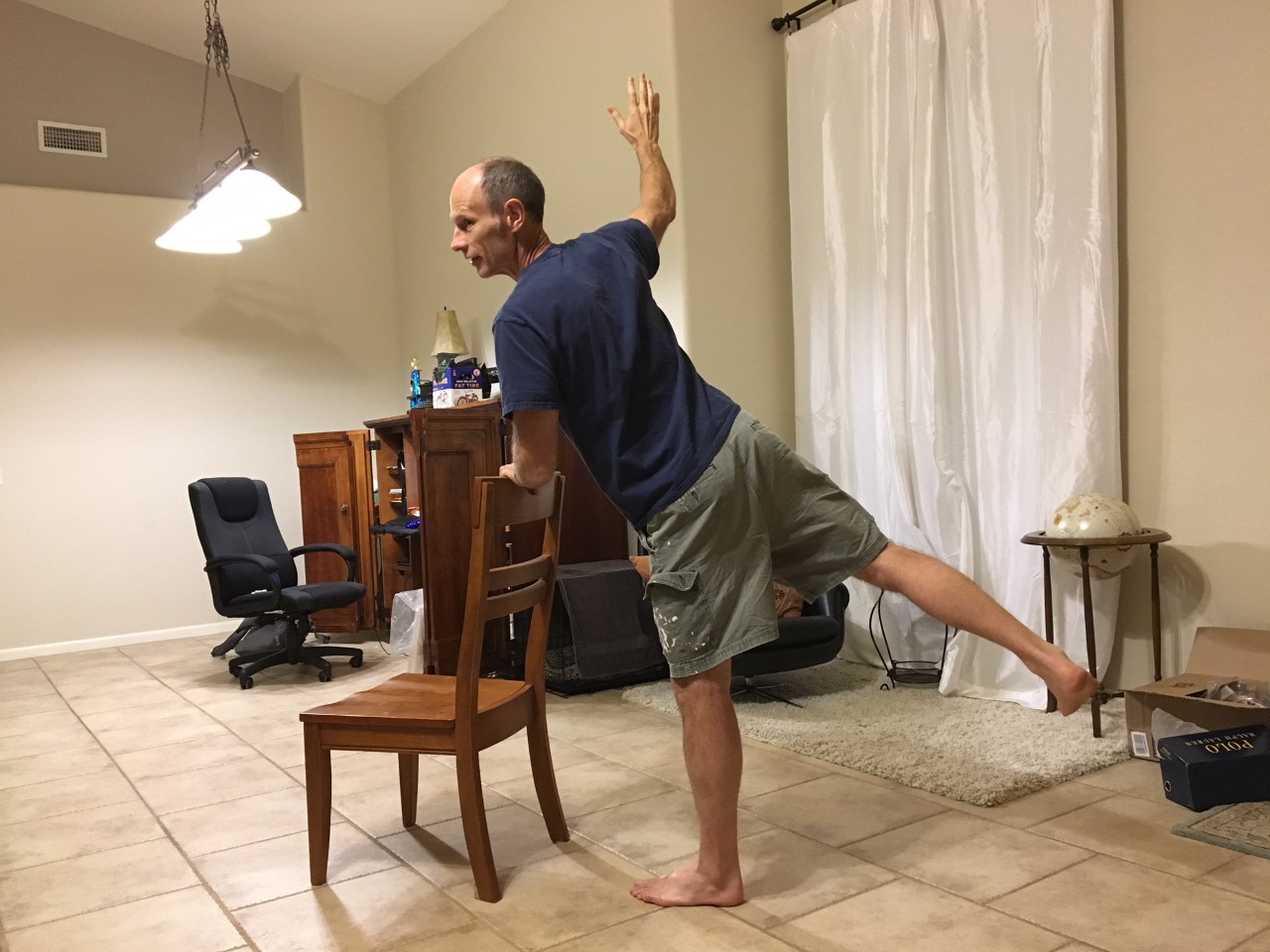 Balance Exercises for Seniors: Clock Stretch