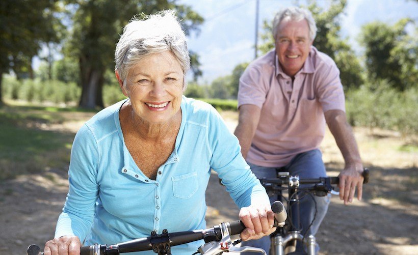 Peforming cardio and endurance exercises for seniors outside can brighten your day