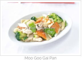 The Moo Goo Gai Pan at our Chinese restaurant in Surprise AZ