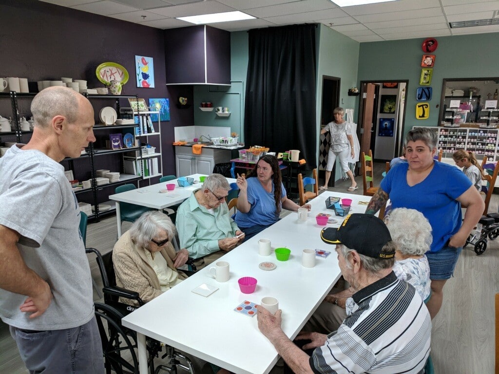 Our Goodyear and Surprise assisted living residents painted some great coffee mugs