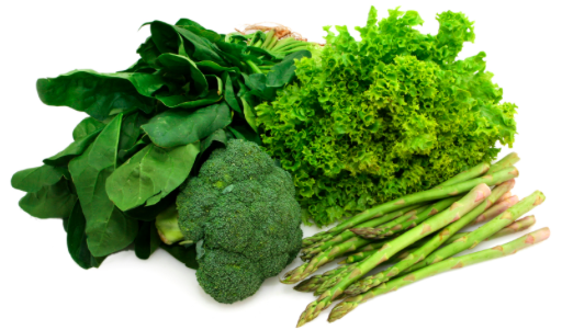 Leafy vegetables that contain Quercetin. Quercetin helps absorb zinc