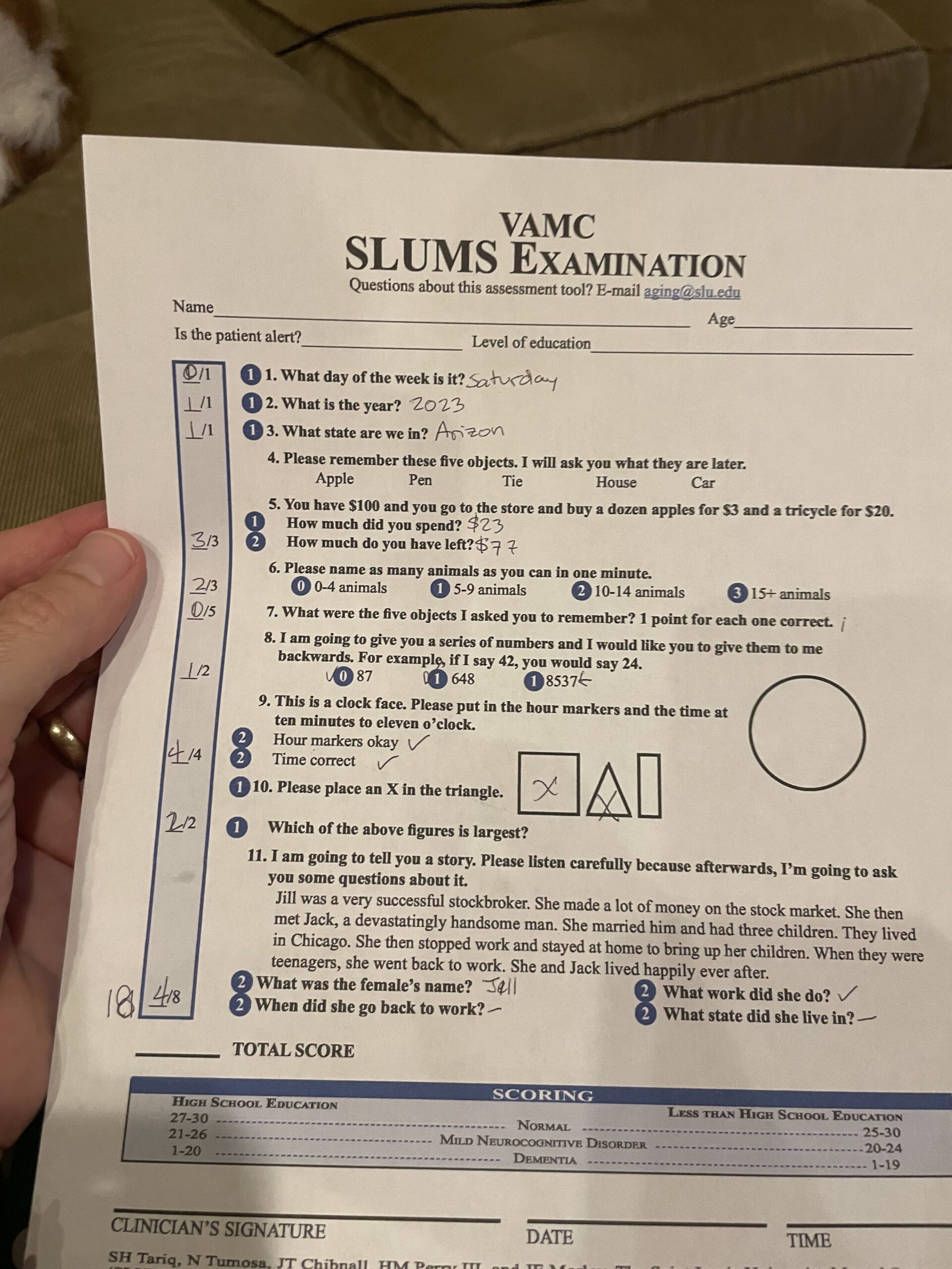 The results of a carnivore diet in assisted living - a better SLUMS test