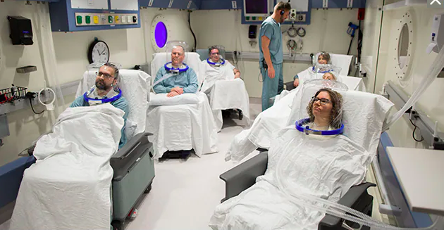 Hyperbaric oxygen therapy room at the Mayo Clinic